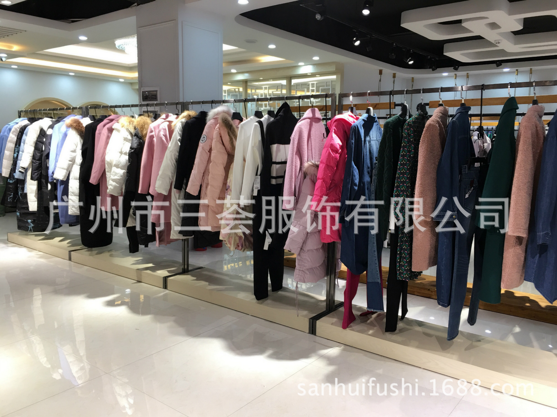 如繽17年冬裝呢子羽絨組合包品牌折扣庫存尾貨一線品牌走份批發